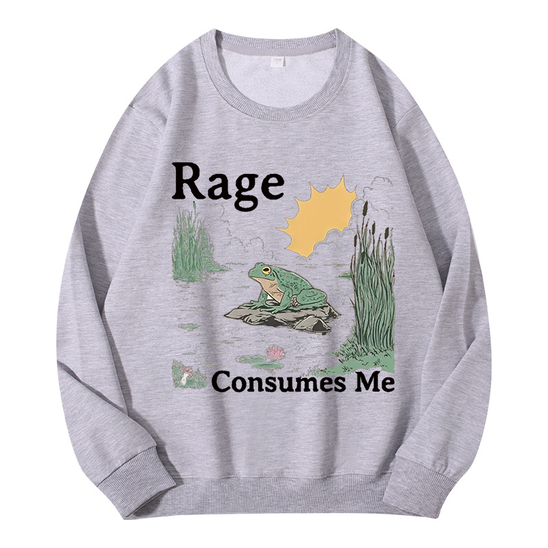 Tokyocanvas Rage Consumes Me Frog Pond Classic Sweatshirt