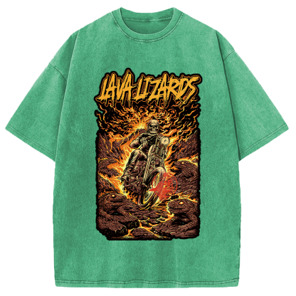 Tokyocanvas Lava Lizards Washed T-Shirt