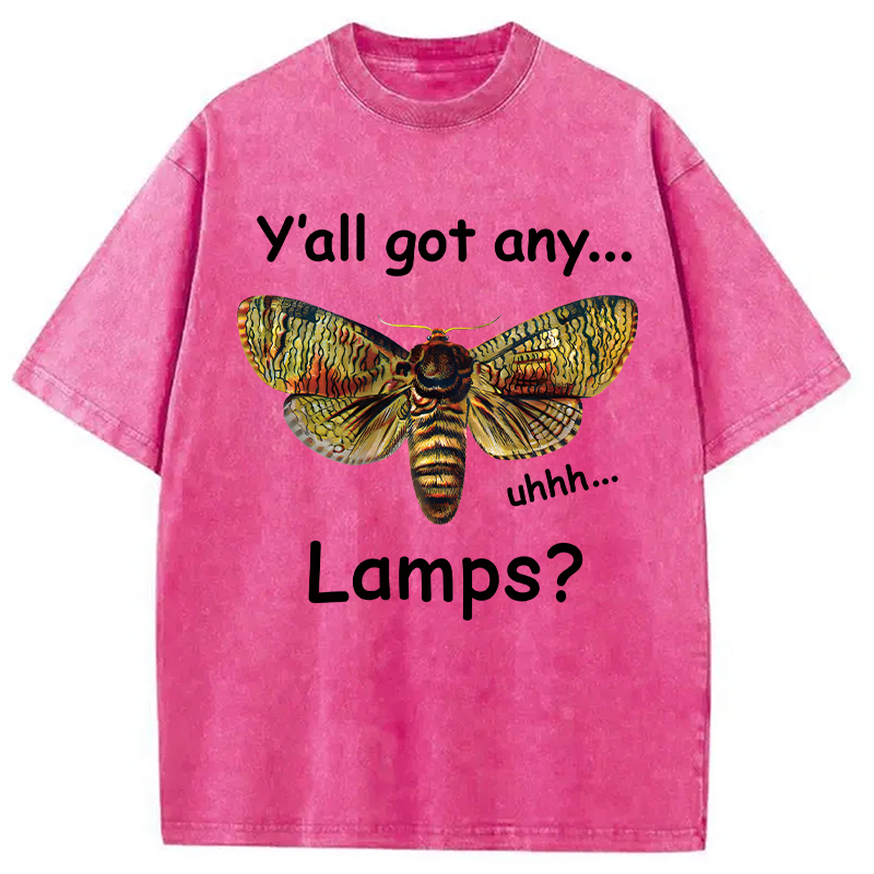 Tokyocanvas Yall Got Any Lamps Moth Washed T-Shirt