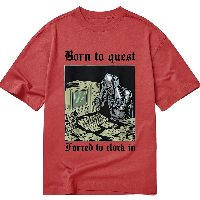 Tokyocanvas Born to Quest Forced to Clock Classic T-Shirt