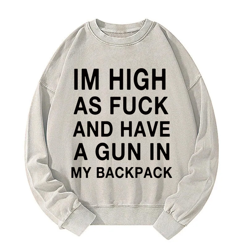 Tokyocanvas Im High Washed Sweatshirt