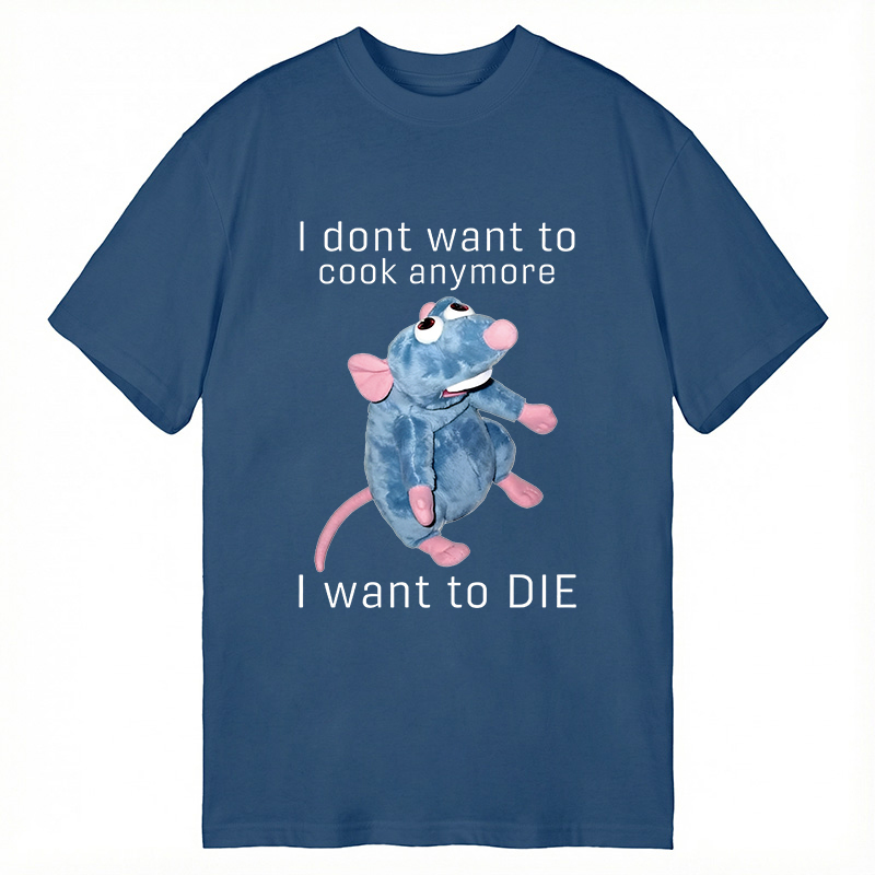 Tokyocanvas I Don't Want To Cook Anymore I Want To Die Rat Classic T-Shirt
