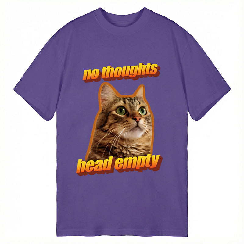 Tokyocanvas No Thoughts Head Empty Cat Meme Classic T-Shirt