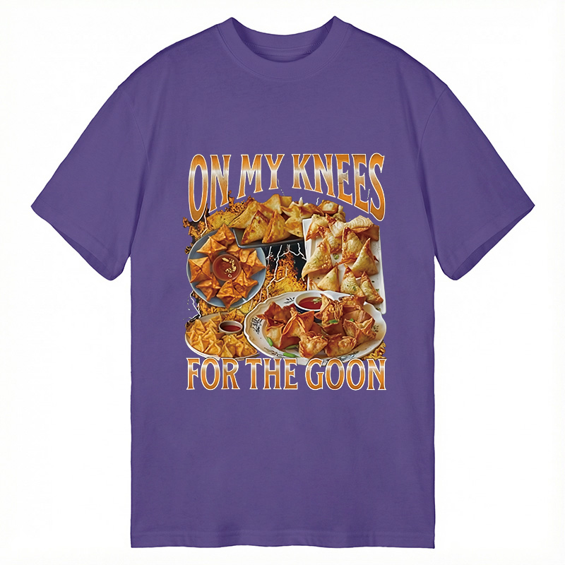 Tokyocanvas On My Knees Funny Crab Rangoon Meme Classic T-Shirt