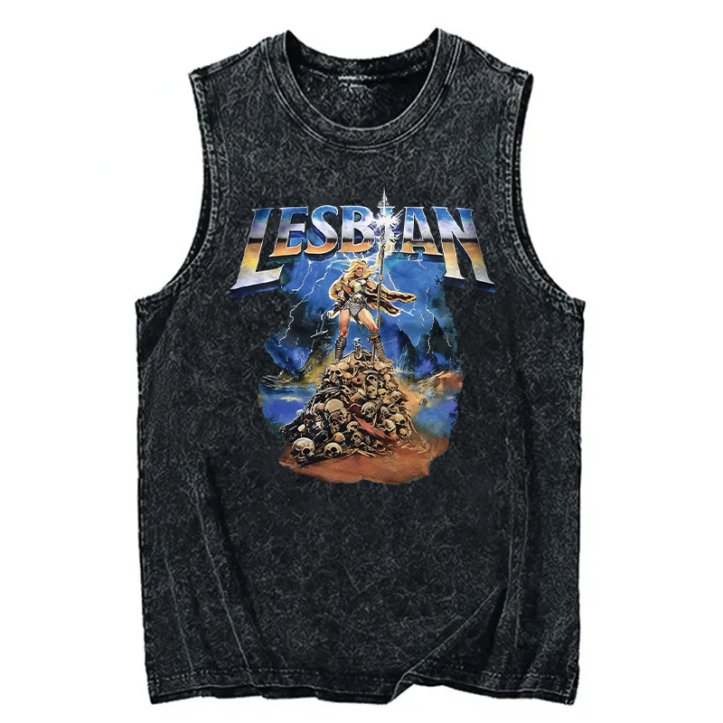 Tokyocanvas Lesbian Warrior Washed Tank