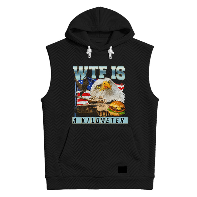 Tokyocanvas WTF Is A Kilometer Meme Hooded Tank
