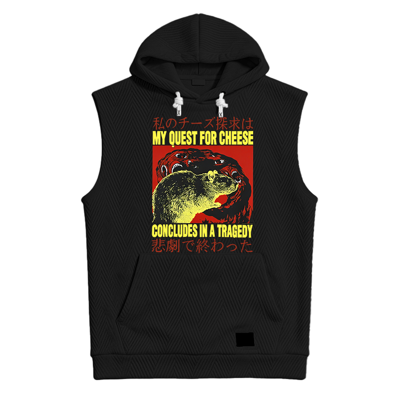 Tokyocanvas My Quest For Cheese Rat Japanese Hooded Tank