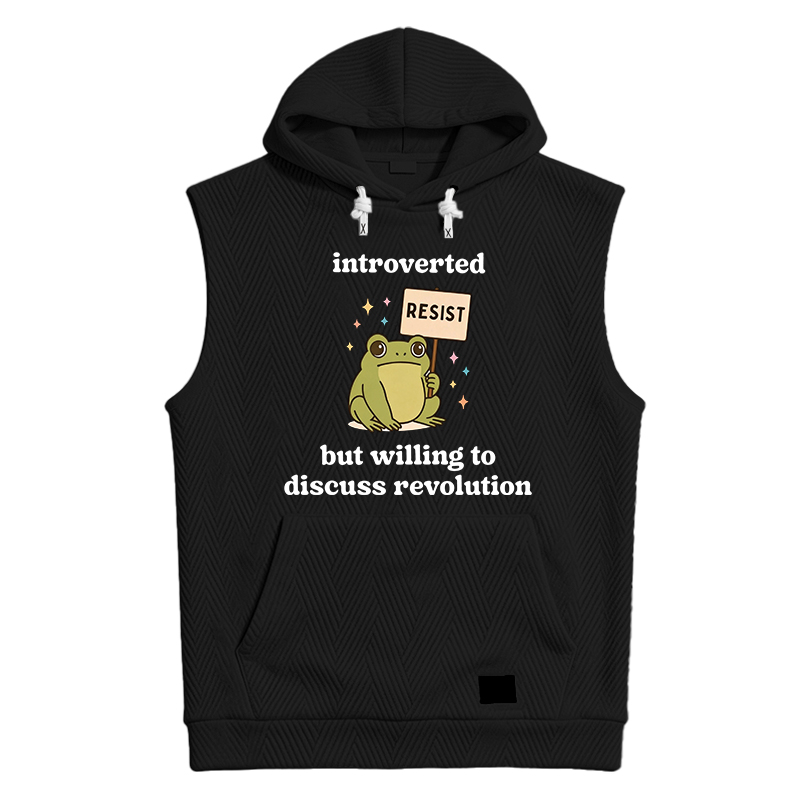 Tokyocanvas Introverted Resistance Frog Hooded Tank