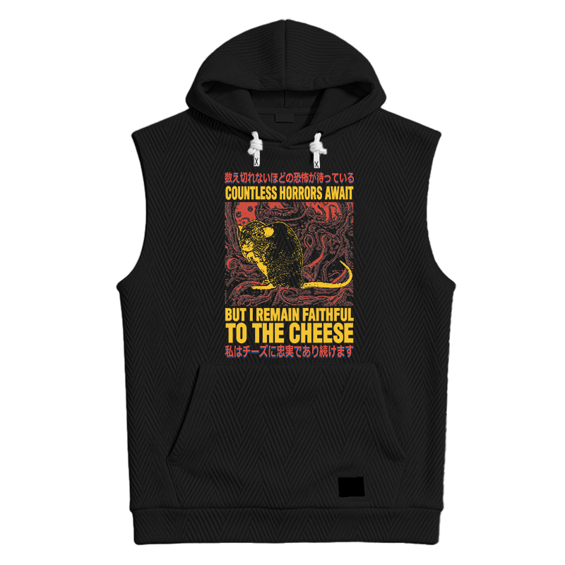 Tokyocanvas Countless Horrors Await But Remain Faithful to the Cheese Hooded Tank
