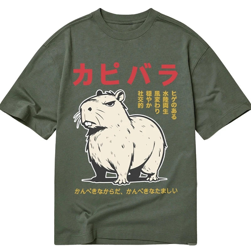 Tokyocanvas Angry Capybara Japan Classic T-Shirt