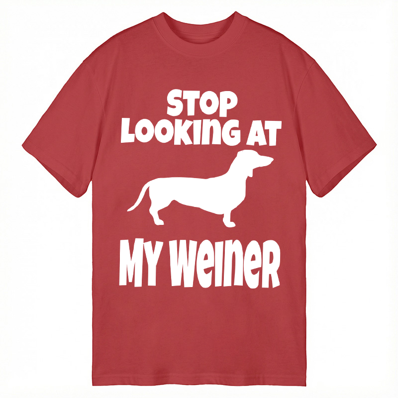 Tokyocanvas Stop Looking At My Weiner Classic T-Shirt