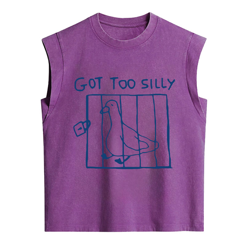 Tokyocanvas Got Too Silly Meme Sleeveless Tank