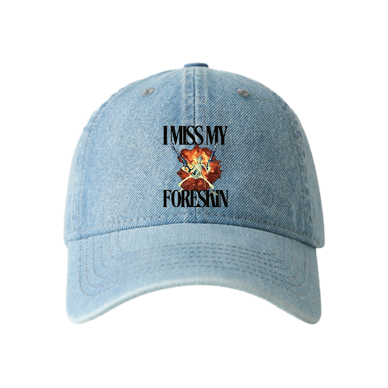 Tokyocanvas I Miss My Foreskin Denim Cap