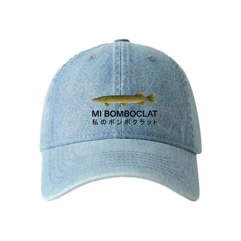Tokyocanvas Mi Bomboclat Fish Meme Denim Cap