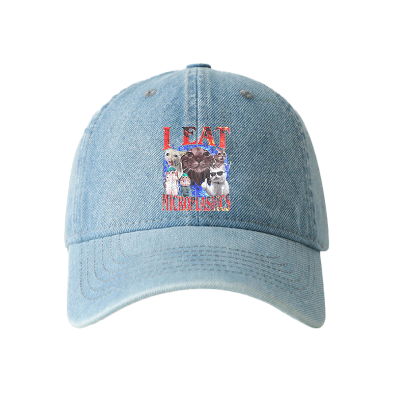 Tokyocanvas I Eat Microplastics Denim Cap