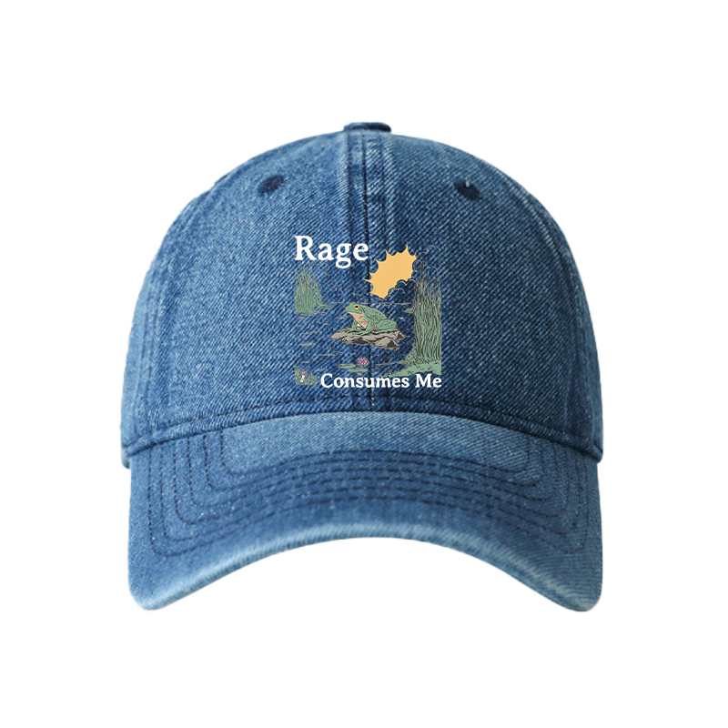 Tokyocanvas Rage Consumes Me Frog Pond Denim Cap
