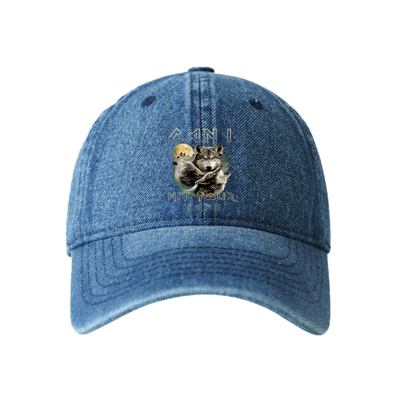 Tokyocanvas Can I Hit Your Vape Meme Denim Cap