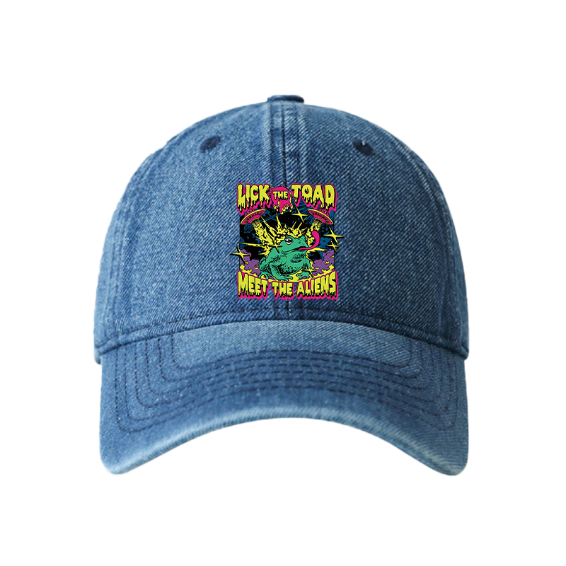 Tokyocanvas Psychedelic Frog Denim Cap