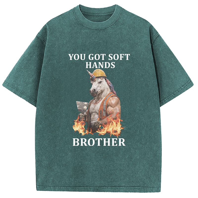 Tokyocanvas You Got Soft Hands Brother Washed T-Shirt