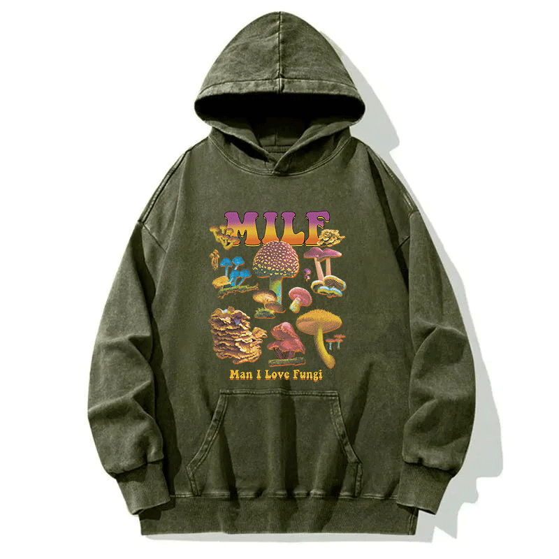 Tokyocanvas MILF Fungi Washed Hoodie