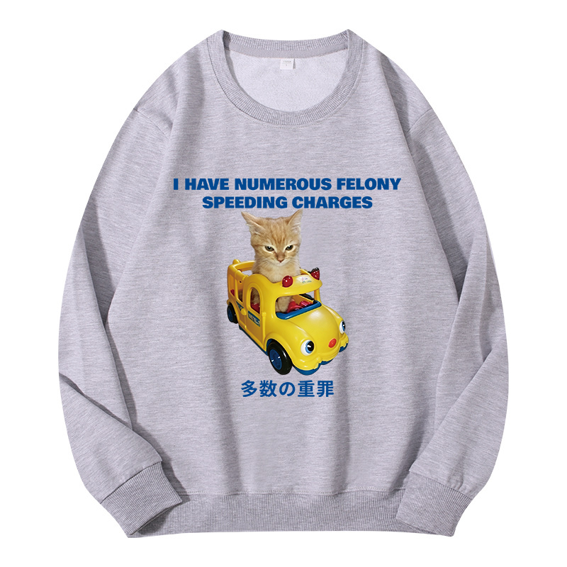 Tokyocanvas I Have Numerous Felonies For Speeding Classic Sweatshirt