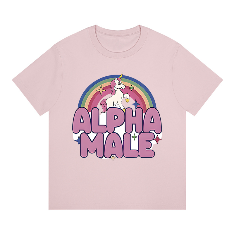 Tokyocanvas Rainbow Unicorn Alpha Male Boxy T-shirt