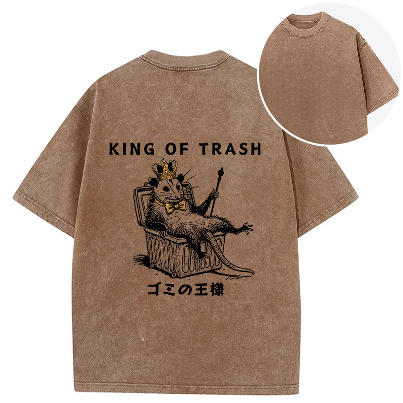 Tokyocanvas King Of Trash Back Washed T-Shirt