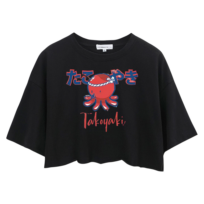 Tokyocanvas Japanese Traditional Takoyaki Crop Top