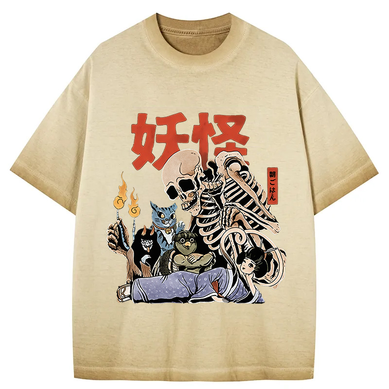 Tokyocanvas The Yokai Club Gradient Washed T-Shirt