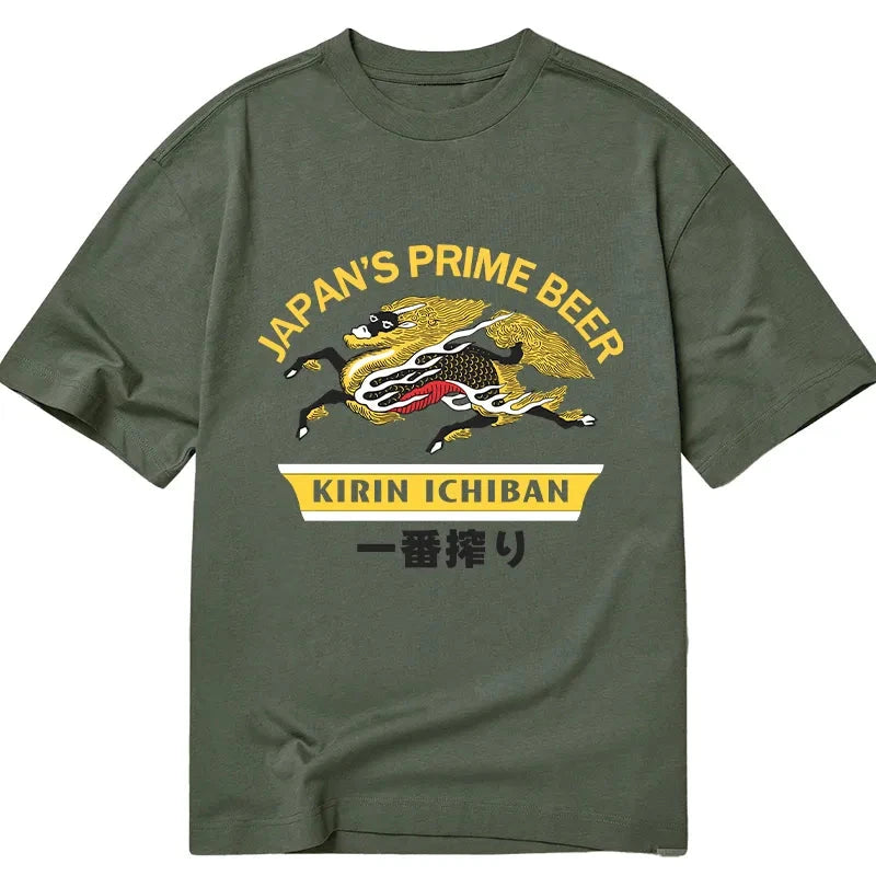 Tokyocanvas Kirin Ichiban Beer Logo Japanese Classic T-Shirt