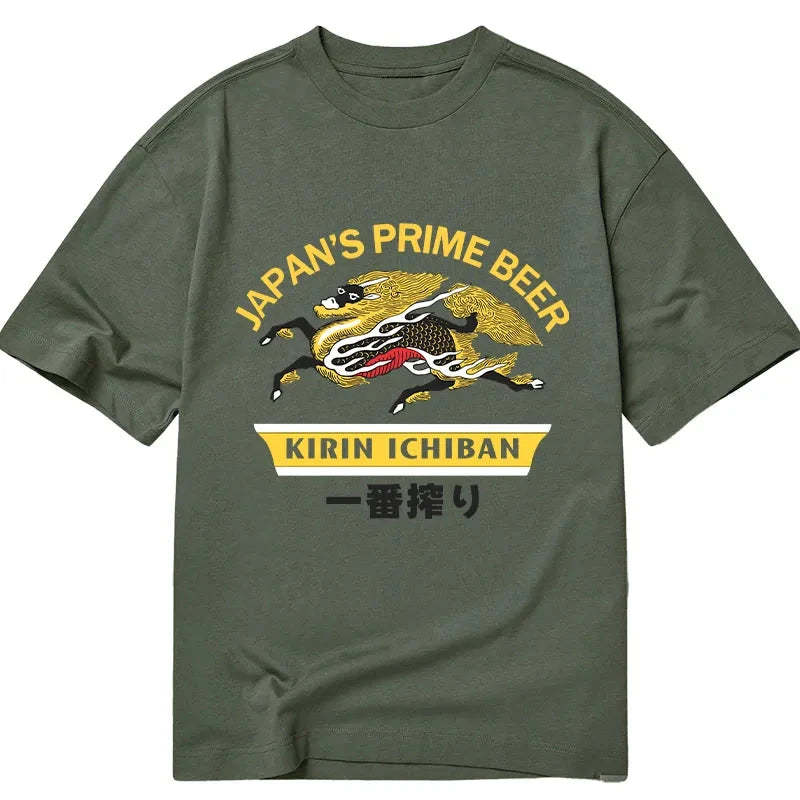 Tokyocanvas Kirin Ichiban Beer Logo Japanese Classic T-Shirt