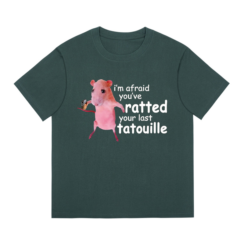 Tokyocanvas Funny Pink Rat Meme Boxy T-shirt
