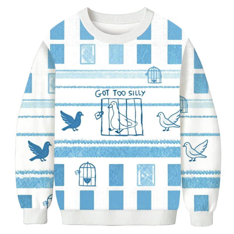 Tokyocanvas Got Too Silly Meme Casual Ugly Sweatshirt