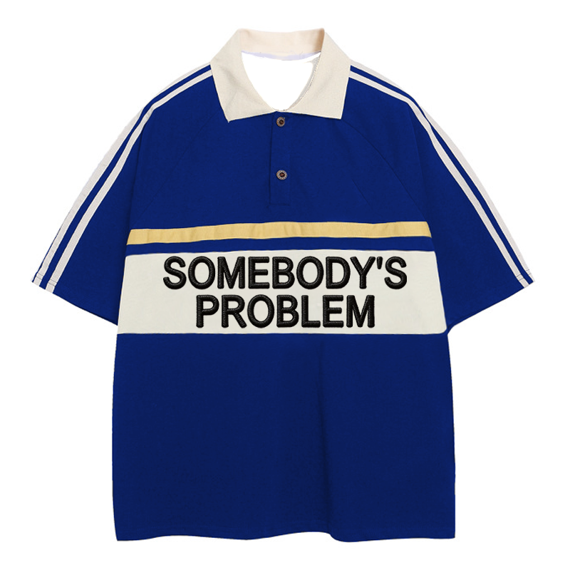 Tokyocanvas Somebody's Problem Polo Embroidered T-Shirt