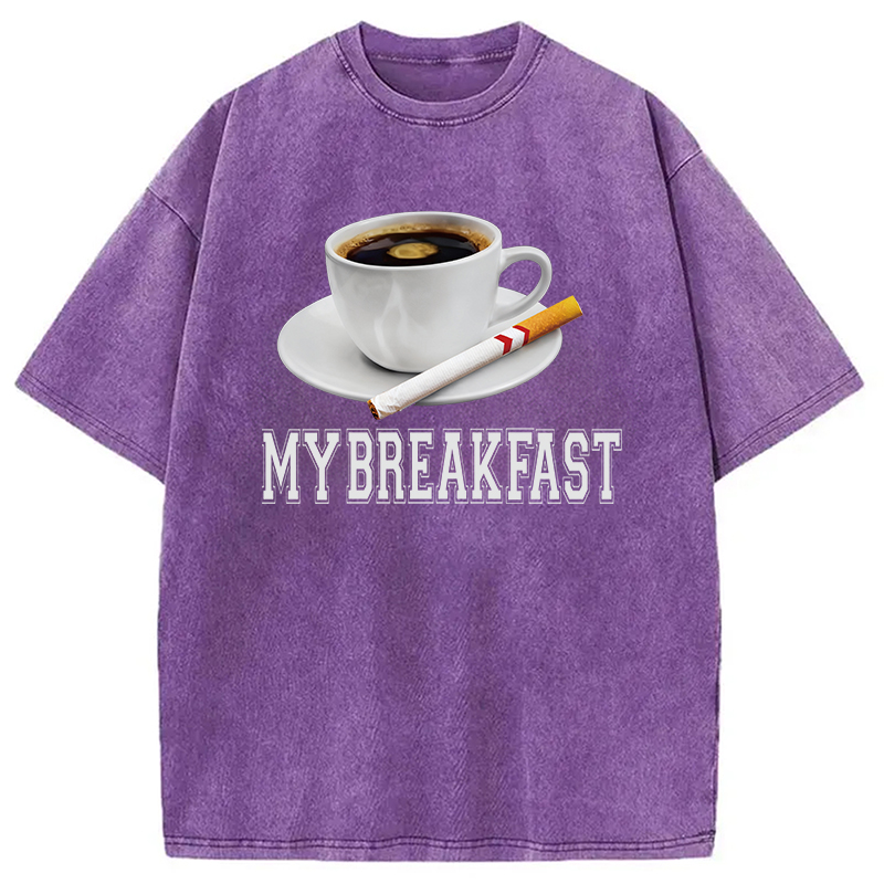 Tokyocanvas Breakfast Coffee Washed T-Shirt