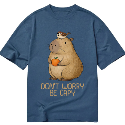 Tokyocanvas Capybaras Don't Worry Classic T-Shirt