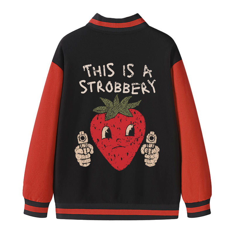 Tokyocanvas This is a Strawberry Varsity Jacket