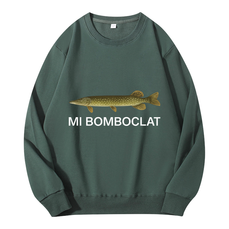 Tokyocanvas Mi Bomboclat Fish Meme Classic Sweatshirt