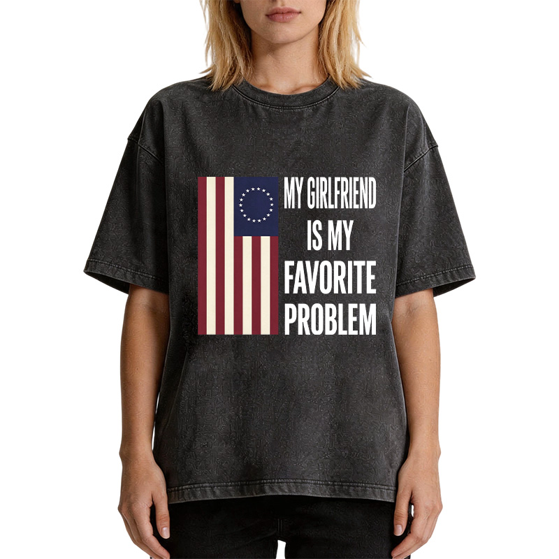 Tokyocanvas My Favorite Problem Funny Washed T-Shirt