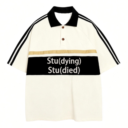 Tokyocanvas Study? Student? Polo Embroidered T-Shirt