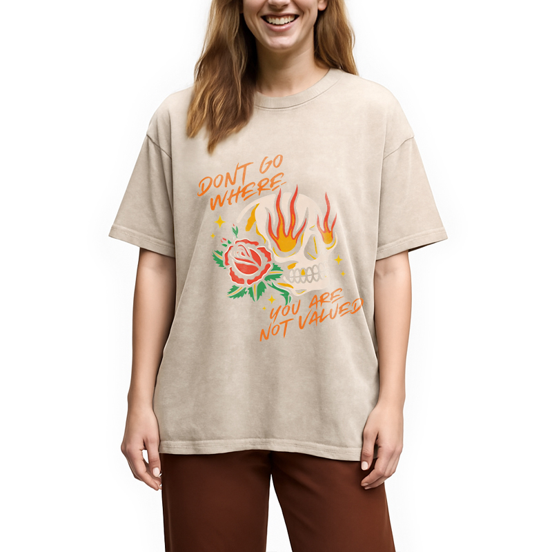 Tokyocanvas Know Your Worth Washed T-Shirt