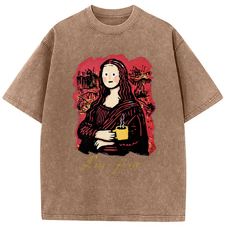 Tokyocanvas I'm Fine Art Washed T-Shirt