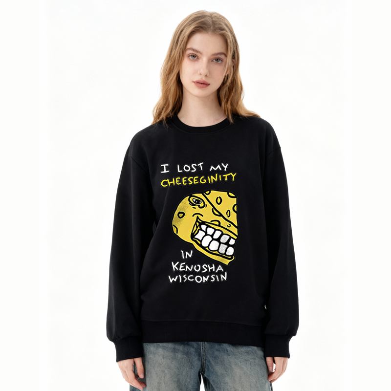 Tokyocanvas I Lost My Cheeseginity In Kenosha Wisconsin Food Humor Classic Sweatshirt