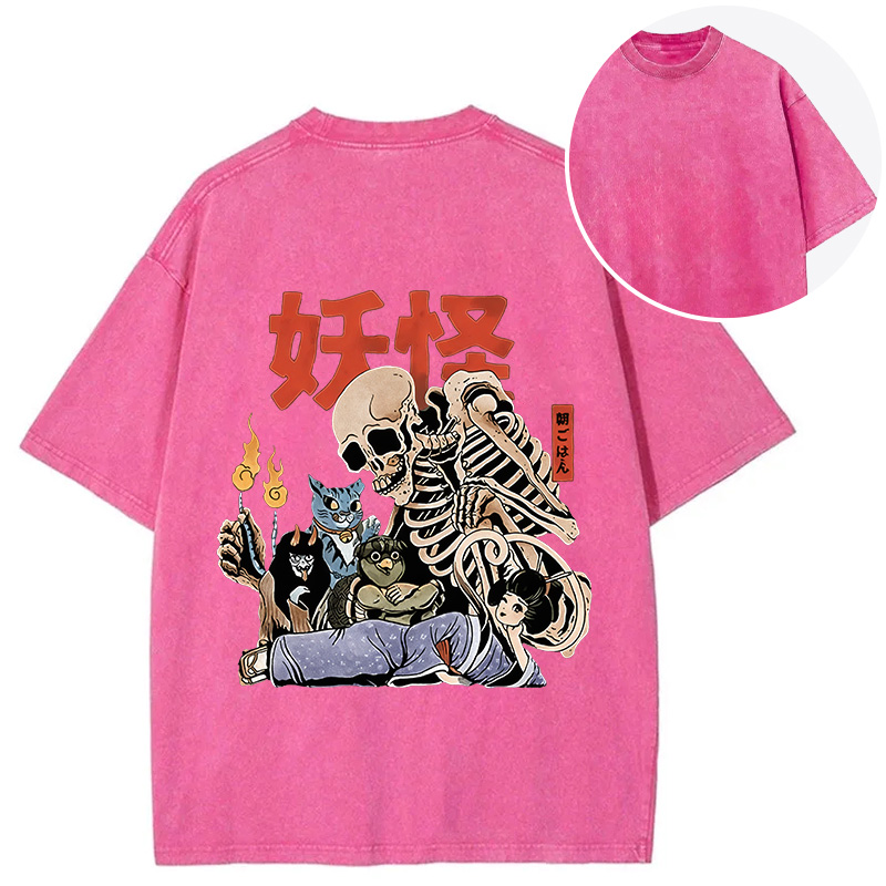Tokyocanvas The Yokai Club Back Washed T-Shirt