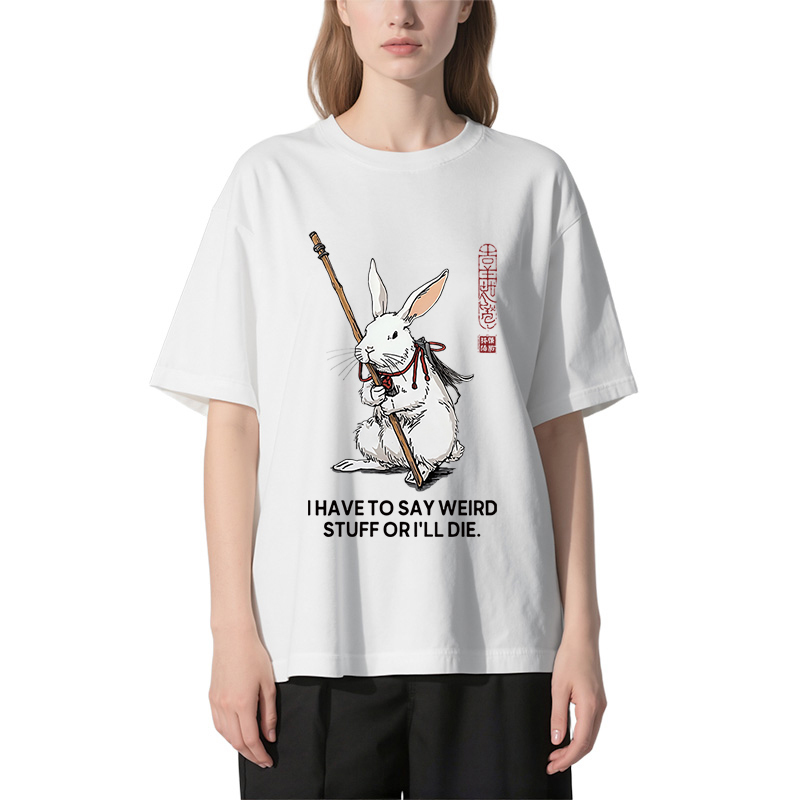 Tokyocanvas Rabbit Gotta Say Weird Classic T-Shirt