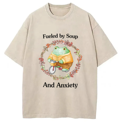 Tokyocanvas Soup And Anxiety Washed T-Shirt