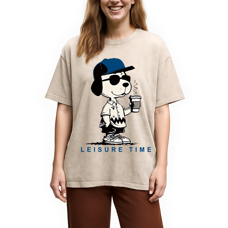 Tokyocanvas Dodger Dog Vintage Japanese Washed T-Shirt