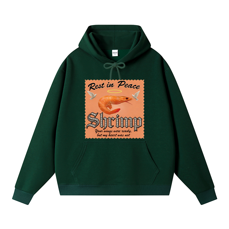 Tokyocanvas RIP SHRIMP Fleece Lined Hoodie