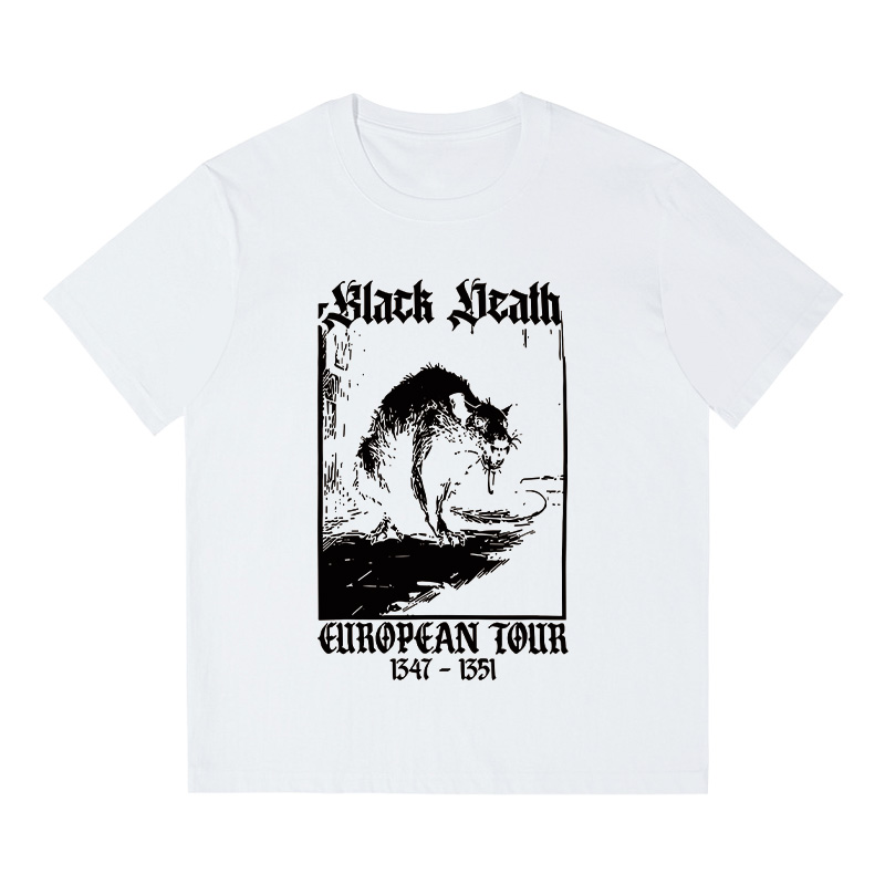 Tokyocanvas Black Death Rat Boxy T-shirt