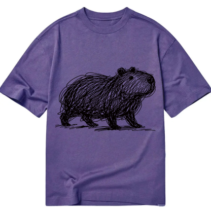 Tokyocanvas Minimalist Capybara Classic T-Shirt